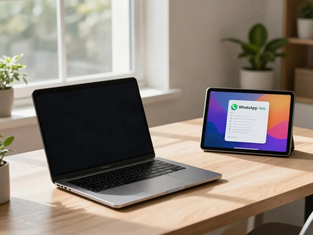 Downloading WhatsApp Plus APK on sleek devices at https://gbapps.net/plus/ with vibrant themes.